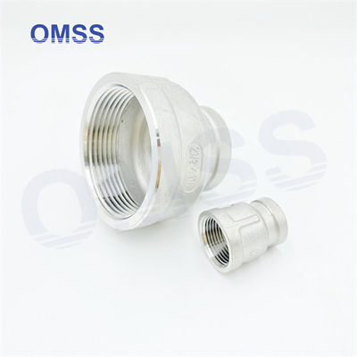 NPT BSP スクリュードパイプフィッティング 304ステンレス鋼 女性 4&quot;x1&quot;減電ソケット